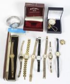 A collection of ladies' and gentlemans' watches, of assorted sizes and designs,