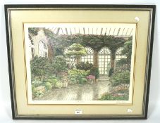 An Arthur Byrne limited edition print, 'Wintergarden 3',