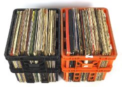 Two boxes of vinyl records, mostly featuring classical and choral music,