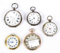 A collection of pocket watches, of assorted sizes and designs,