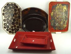 A large collection of contemporary trays,