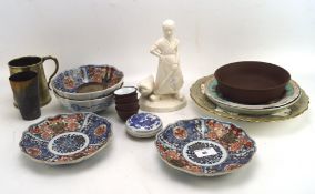 A collection of ceramics and other wares, to include four Chinese bowls and dishes,