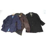 A leather jacket and other jackets