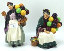 Two Royal Doulton figures, including 'The Balloon Seller'