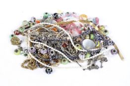 A selection of assorted costume jewellery,