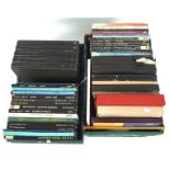 A collection of classical vinyl records, featuring symphonies, works by Wagner, Beethoven and more,