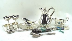 A collection of ASSTD Silver plate,