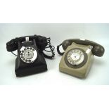 Two vintage telephones,