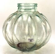 A large Victorian glass reservoir