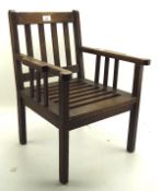 A 20th century oak child's chair,