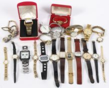 An assortment of ladies' and gentlemens' watches, of assorted sizes and designs, by Avia, Seiko,