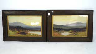 A pair of Edwardian paintings, signed 'A. Graham',