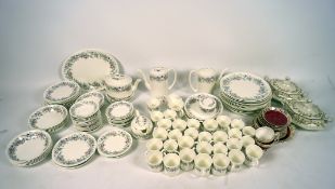 An extensive Wedgwood dinner service, in the 'Angela' pattern, including cups and saucers,