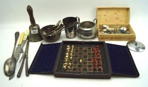 Collection of silver plate and metalware including