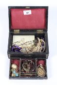 A selection of assorted costume jewellery,