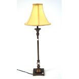 A contemporary table lamp,