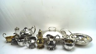 A collection of silver plated wares,