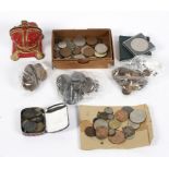 An assortment of circulated 20th century coinage, mostly British circulated examples,