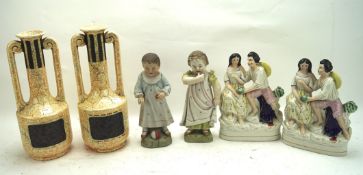 Six pieces of 20th century ceramics,