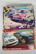 Two boxed Scalextric sets including John Cooper Challenge X1 Sport Scalextric,