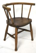 An early 20th century wooden child's chair