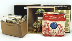 A collection of mid 20th century vinyl, including works by Stevie Wonder,