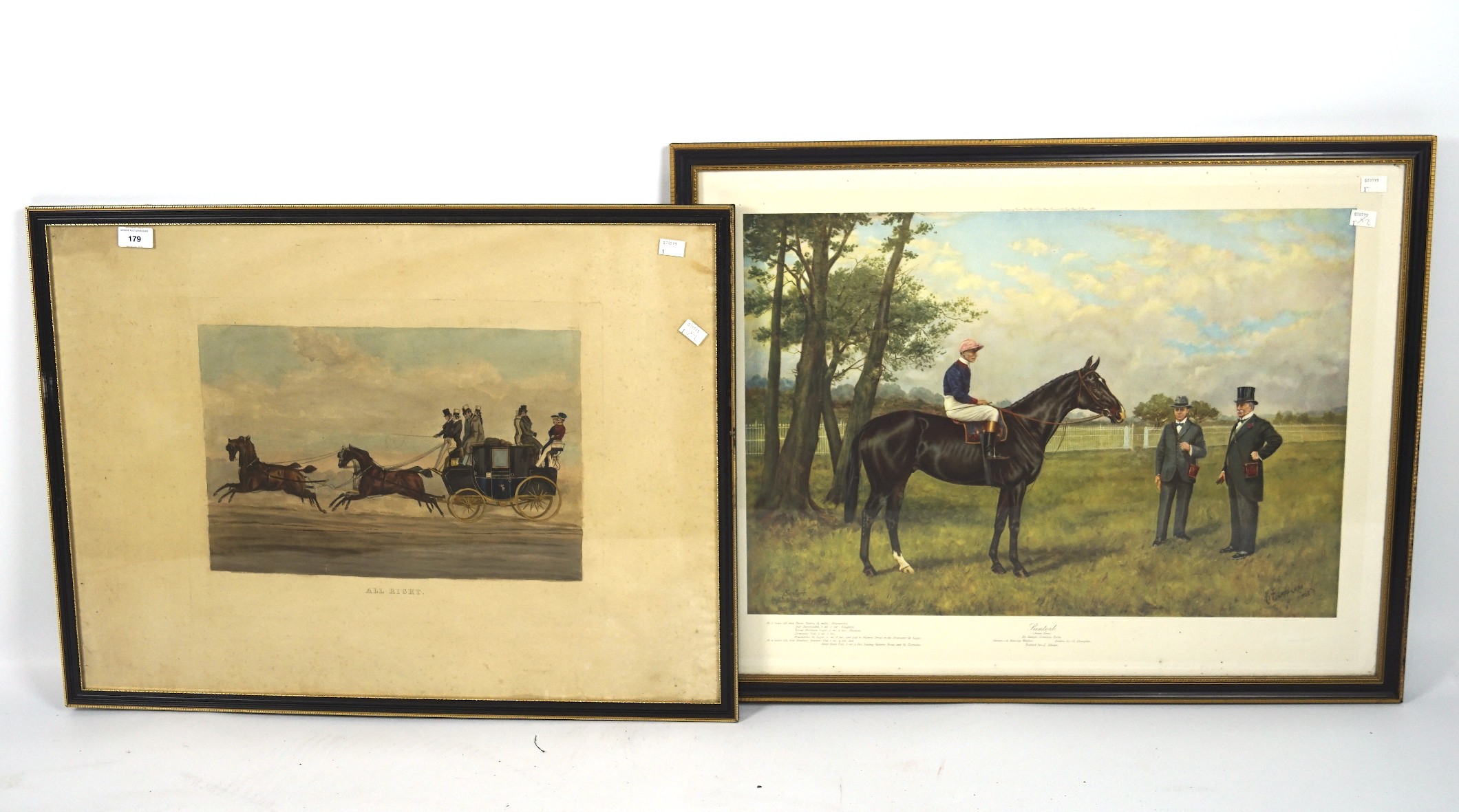 Two 20th century sporting prints,