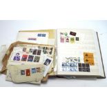 A UK 20m stamp album, containing an assortment of stamps featuring aircraft