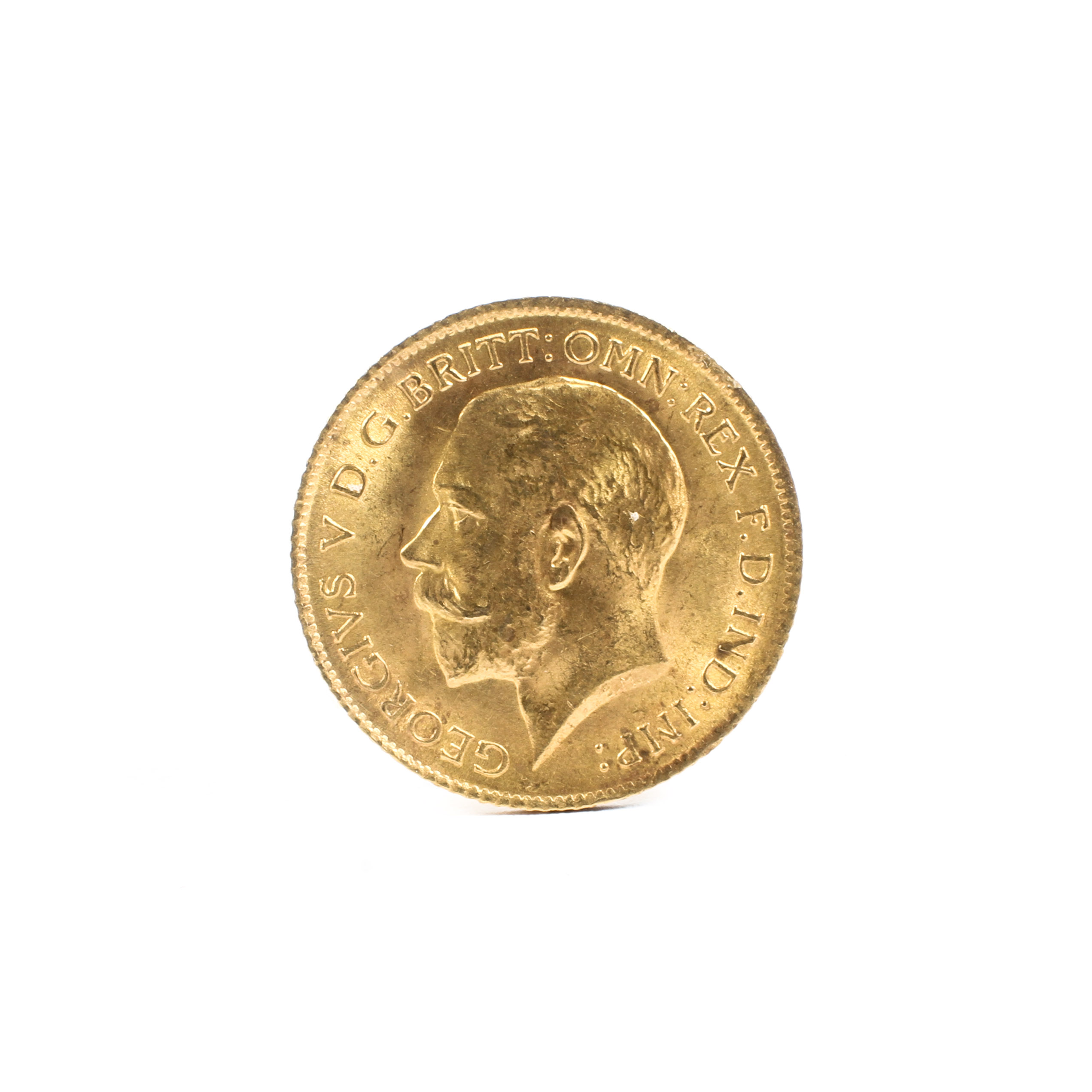 A Georgian 1915 gold half sovereign