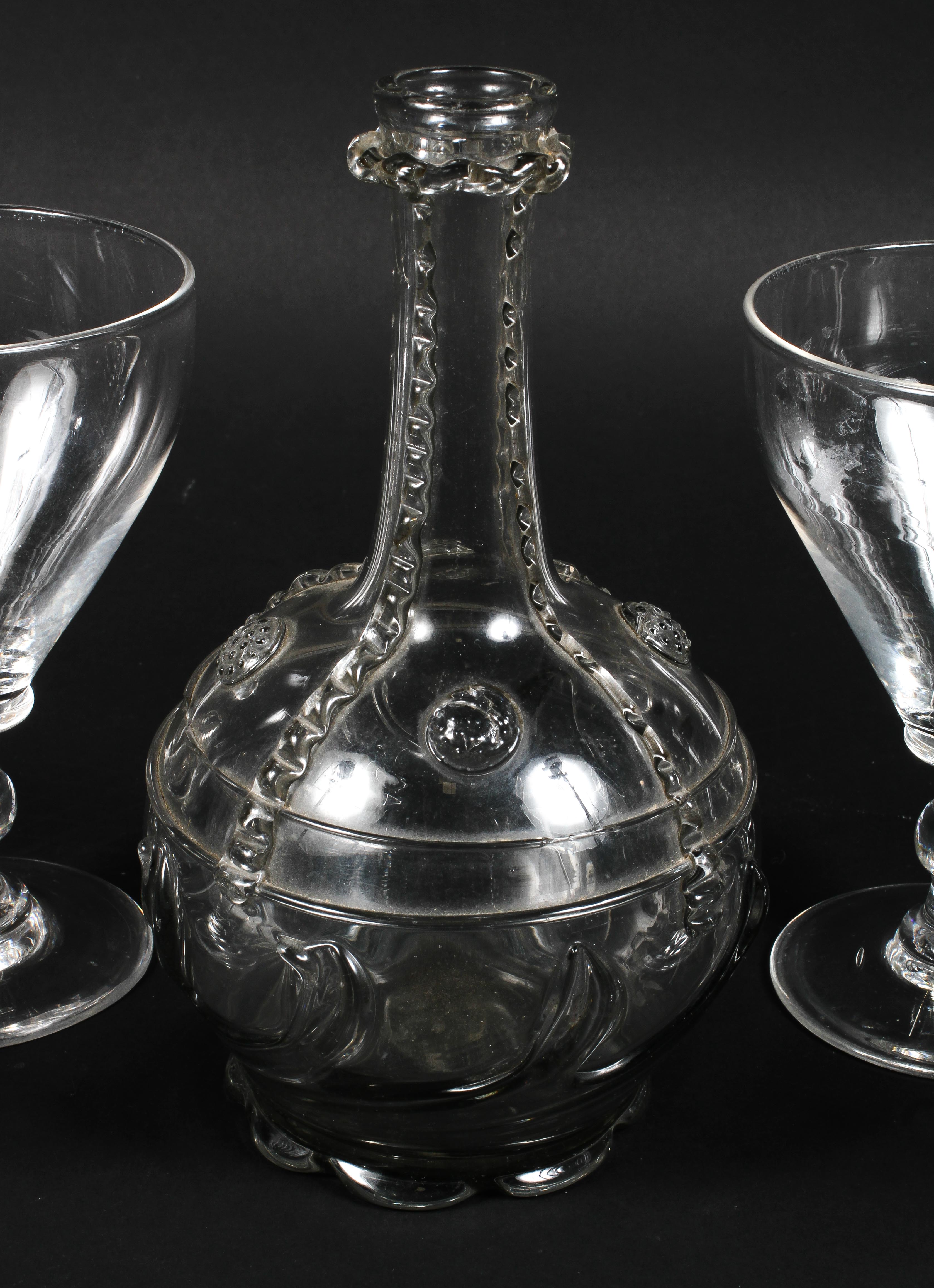 A collection of drinking glasses and a decanter, late 18th/early 19th century and later, - Image 2 of 5