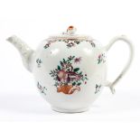 A Chinese Export globular teapot and cover, late 18th century,