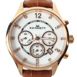 A contemporary Kennet quartz chronograph wristwatch,
