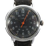 A vintage Timex wristwatch, model 1158 2470, the dial with Arabic numerals denoting hours,