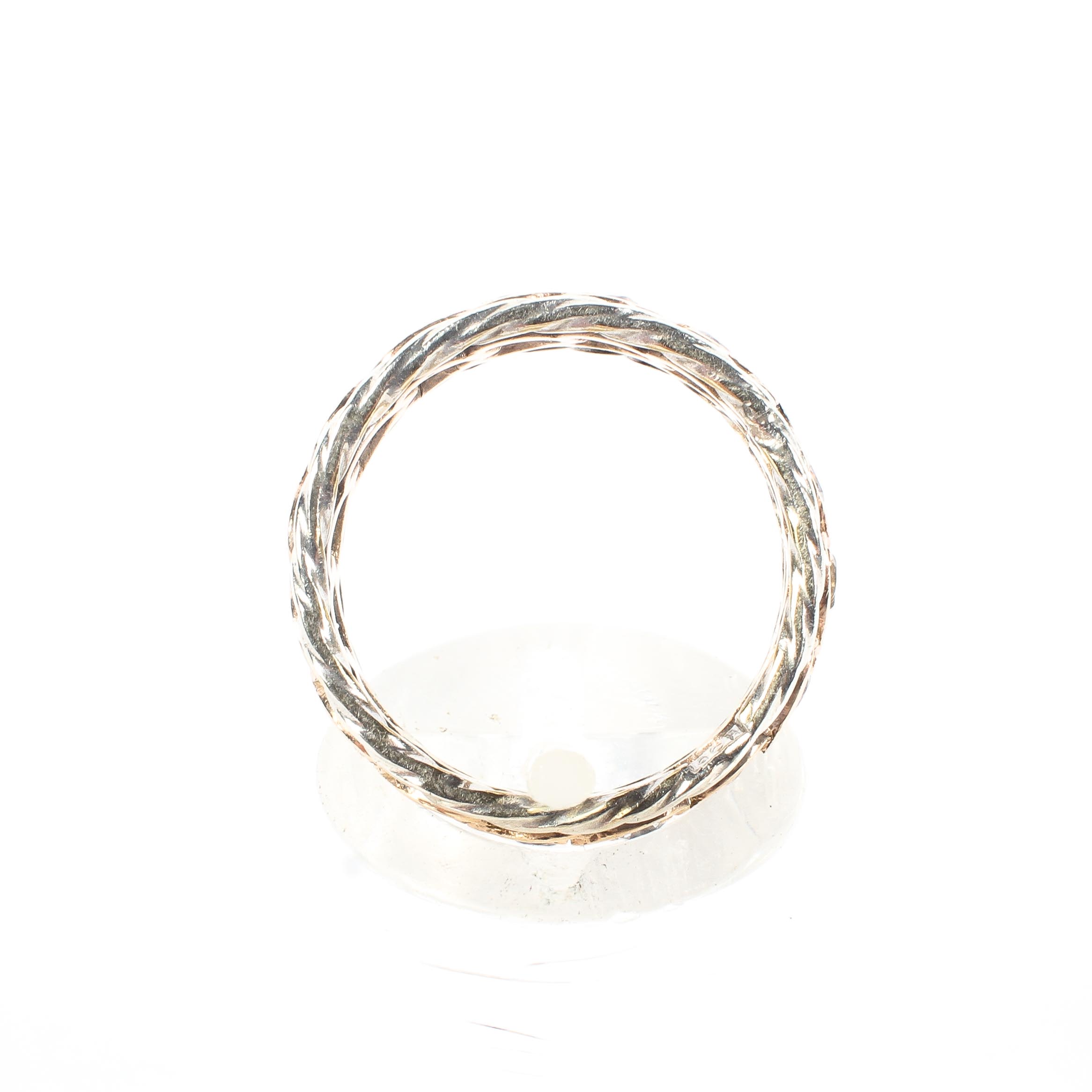 A 9ct yellow and white gold diamond full eternity ring. - Image 3 of 3