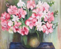 A 20th century still life depicting Gladiolis,