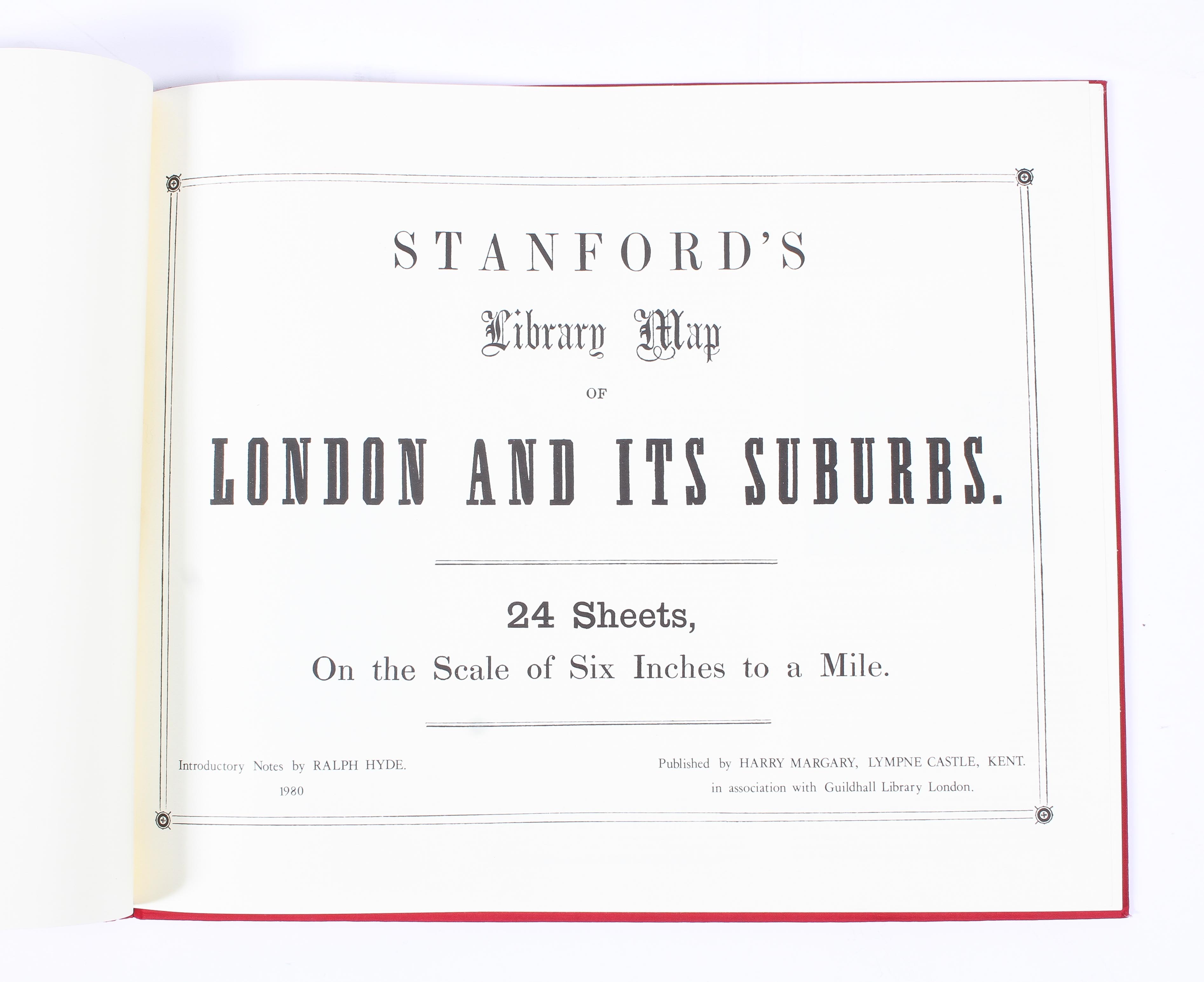 Stanford's Library Map of London and It's Suburbs, published 1980, Harry Margary, Kent, - Image 2 of 3