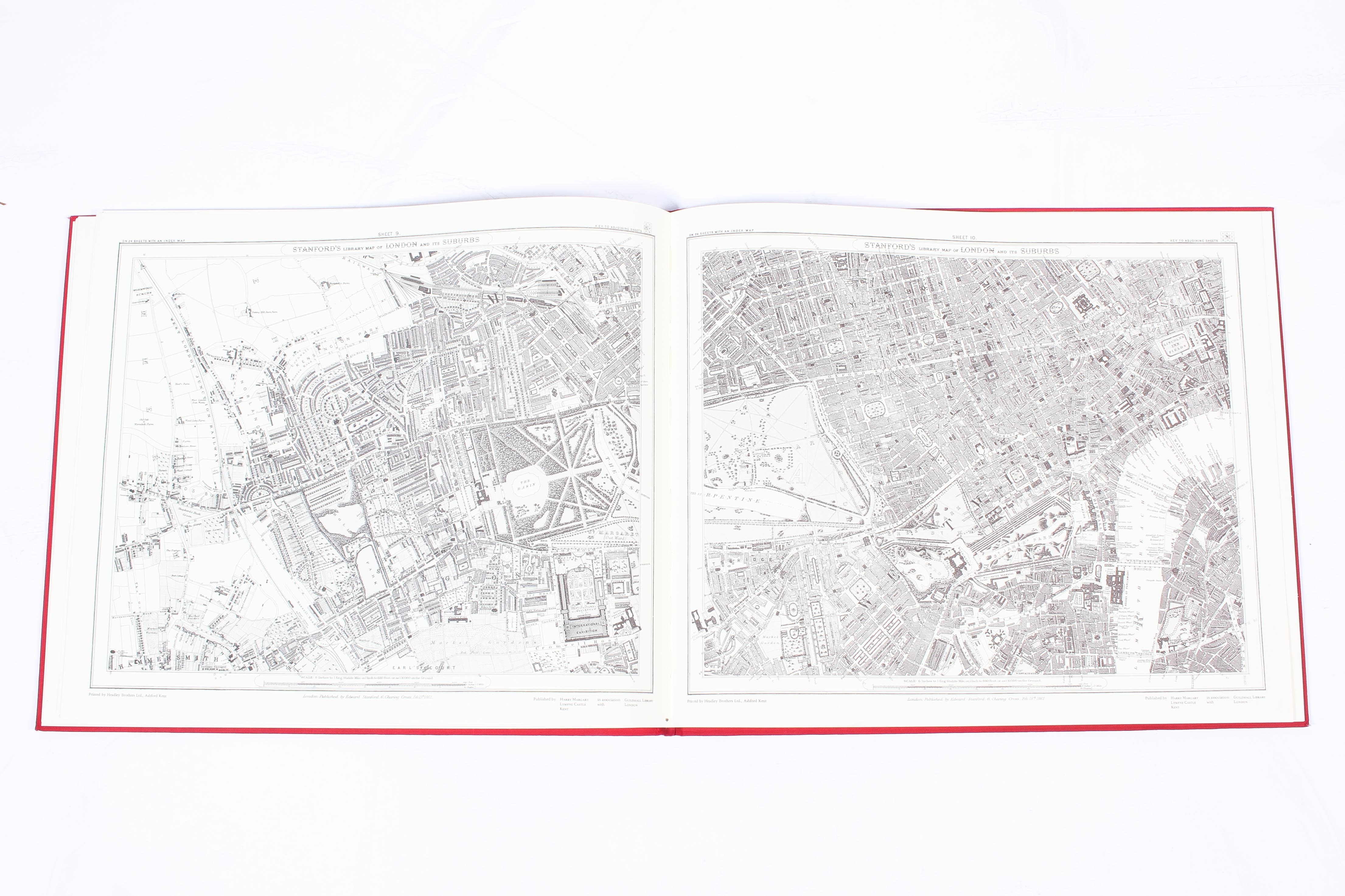 Stanford's Library Map of London and It's Suburbs, published 1980, Harry Margary, Kent, - Image 3 of 3