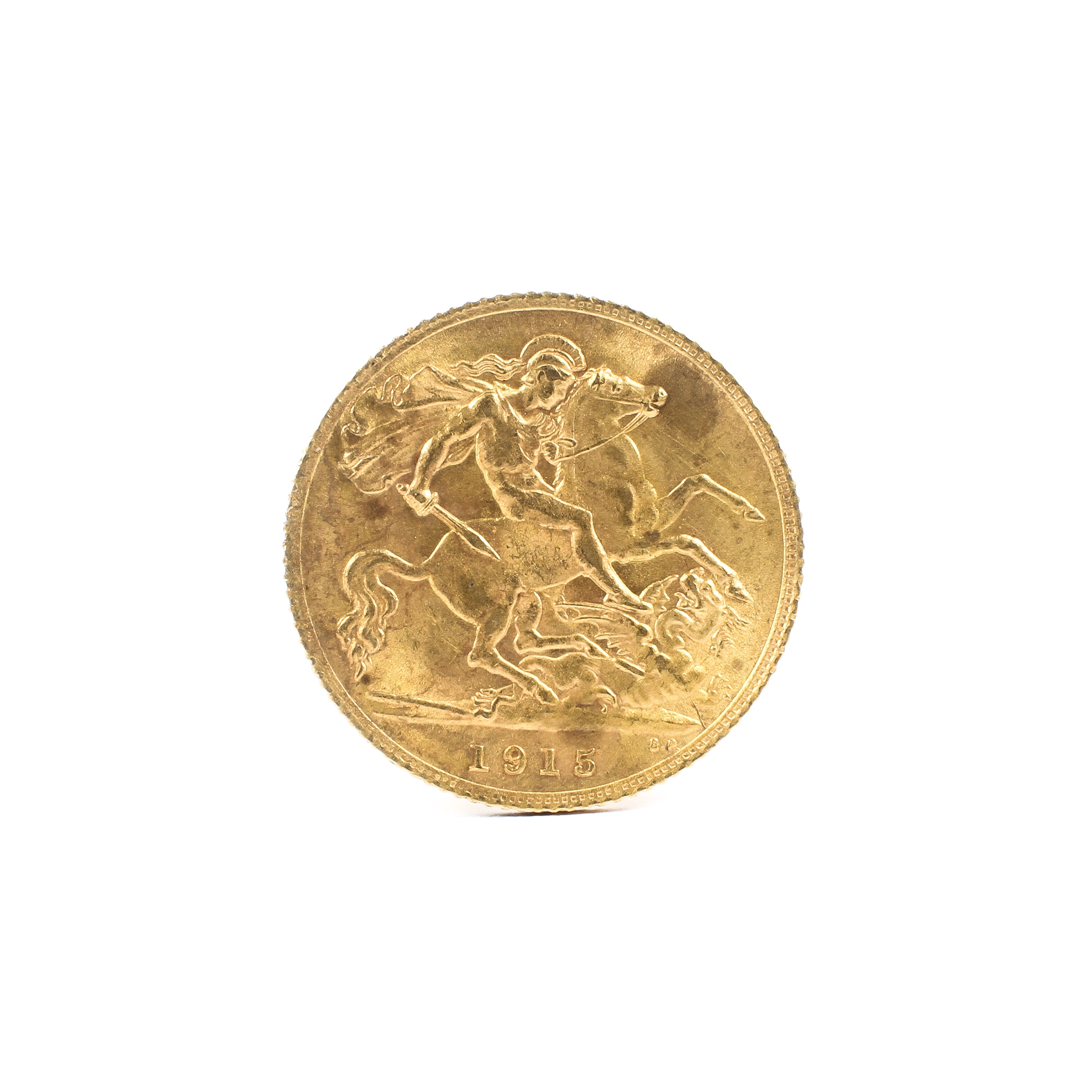 A Georgian 1915 gold half sovereign - Image 2 of 2