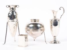 A selection of continental silver ware,