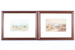 Ebenezer Wake Cook (1843-1926), mountainous landscape, watercolour on paper, 12.5cm x 20.