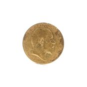 An Edwardian 1903 gold half sovereign