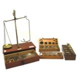 A vintage set of Sanger scales with related weights,