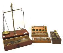 A vintage set of Sanger scales with related weights,