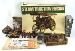 A Garrett 1919 Steam Traction Engine kit, in the original box,
