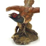 A Beswick model of a phesant, in a naturalistic pose,