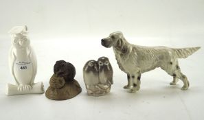 A selection of four ceramic figures, comprising Beswick "Bayldon Baronet",