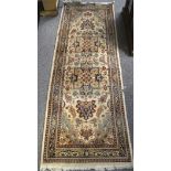 A 20th century cotton Persian style runner,