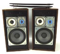 A pair of teak cased Wharfdale XP2 speakers,