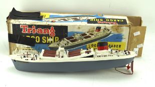 A Tri-ang electric powered cargo ship, the 'M.S.