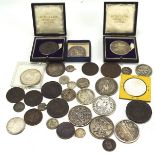 Quantity of silver and others, most circulated, to include a Charles II 1671 crown,
